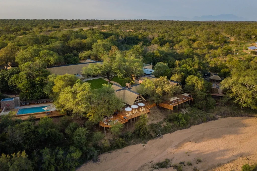 Aerial Shot of Thornybush Main Lodge