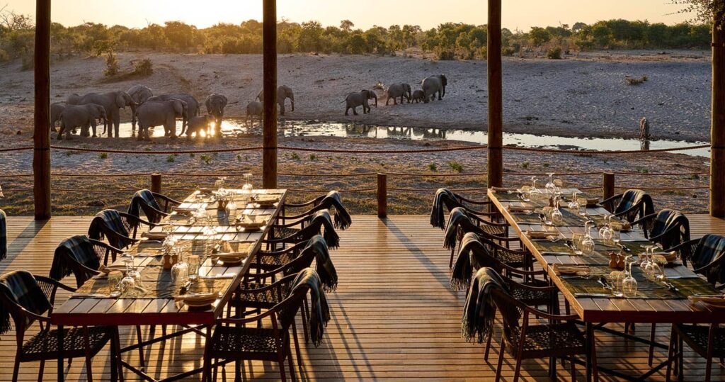 Savute Safari Lodge Chobe dining area